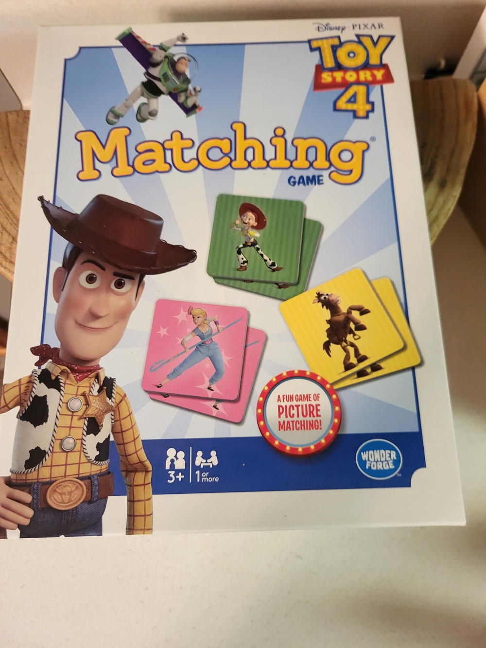 Toy Story 4 Matching Game - Kids Memory Matching Toy (Blue, Pink, Green, Yellow)